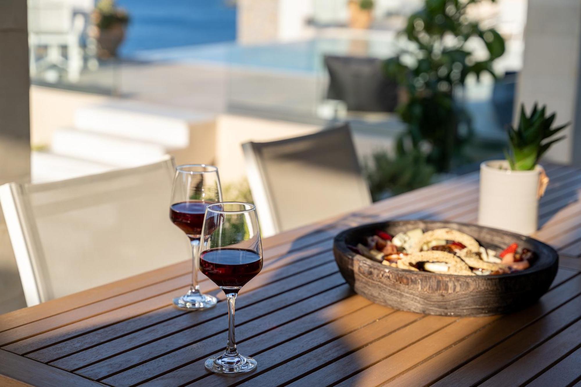 Amazing View Villa Aliki With Infinity Pool & Spa Ligaria  Exterior foto