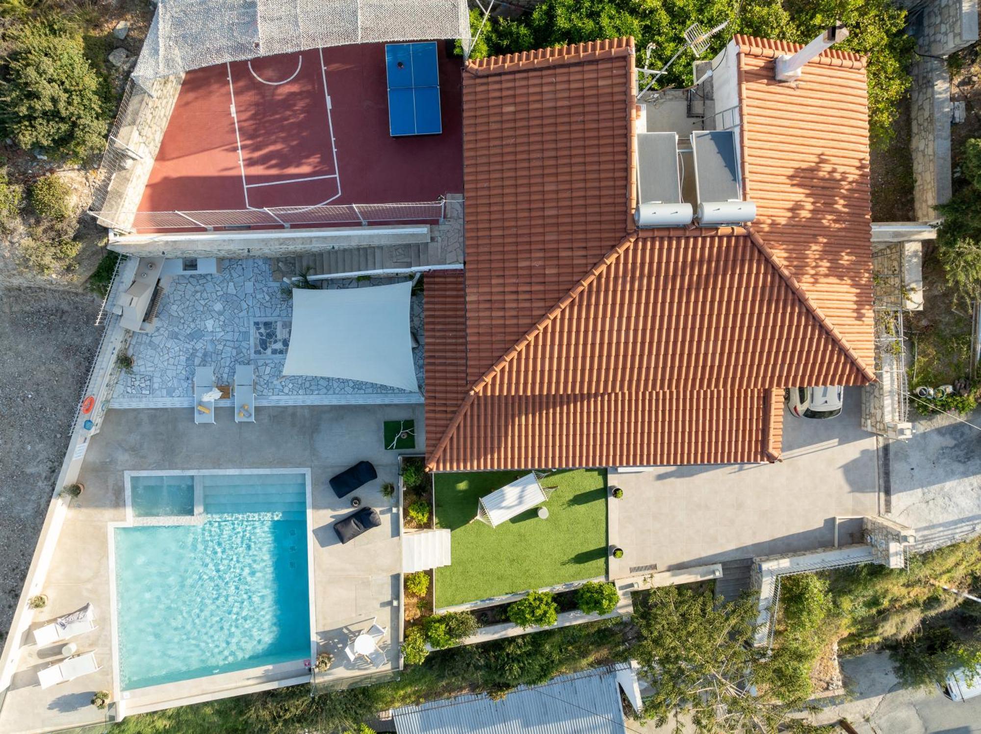 Amazing View Villa Aliki With Infinity Pool & Spa Ligaria  Exterior foto