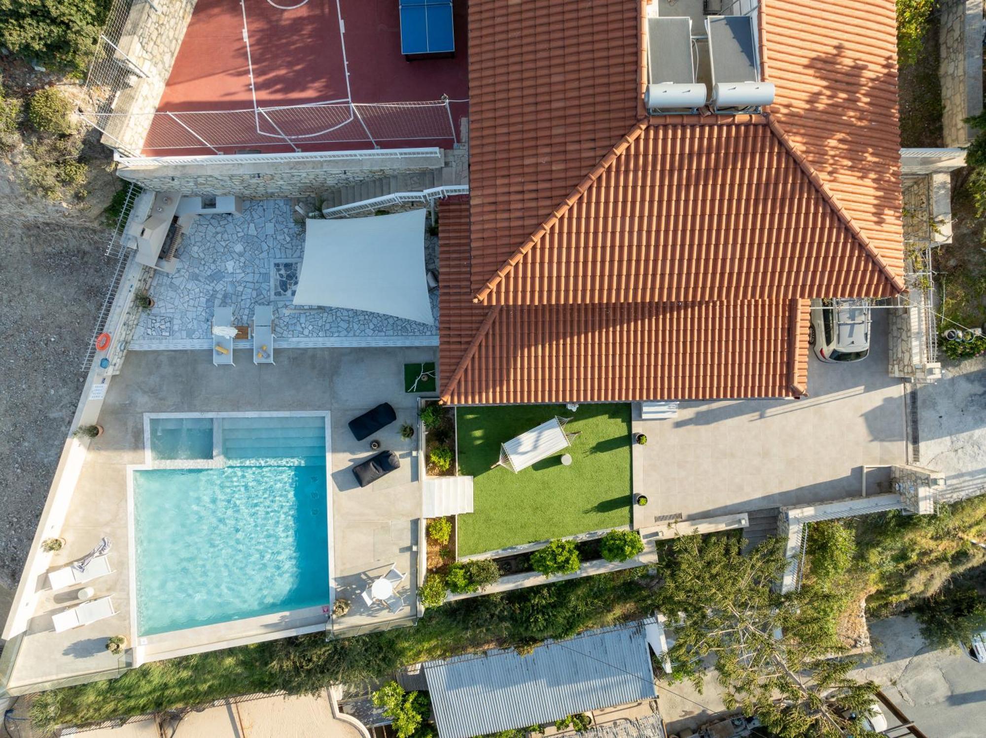 Amazing View Villa Aliki With Infinity Pool & Spa Ligaria  Exterior foto