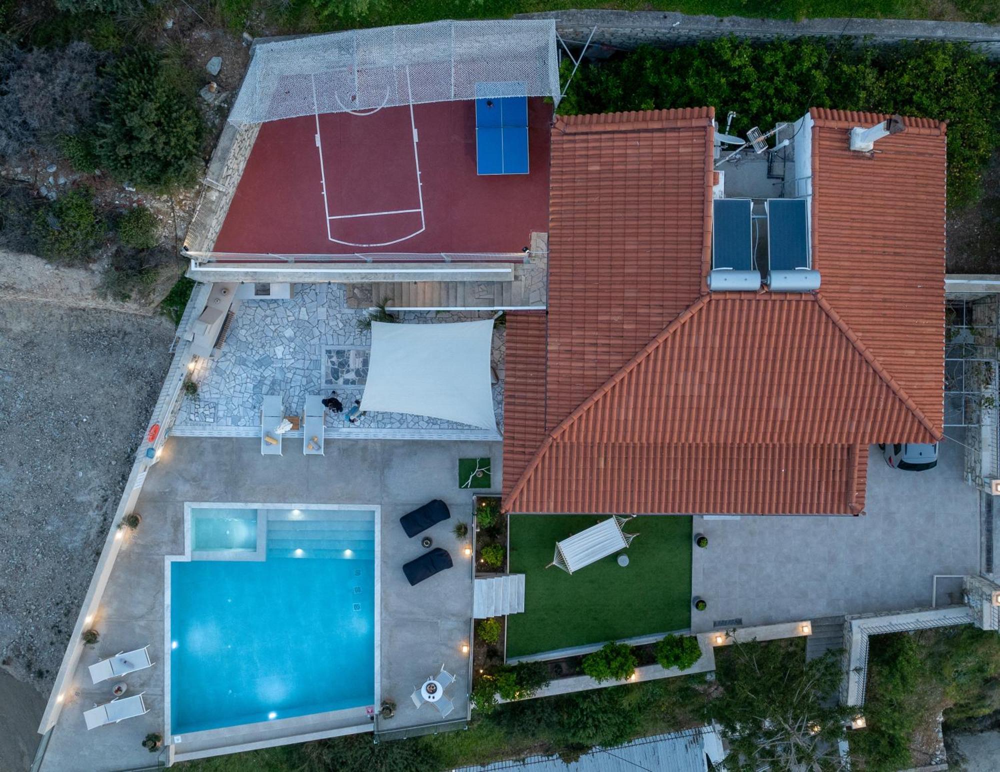 Amazing View Villa Aliki With Infinity Pool & Spa Ligaria  Exterior foto